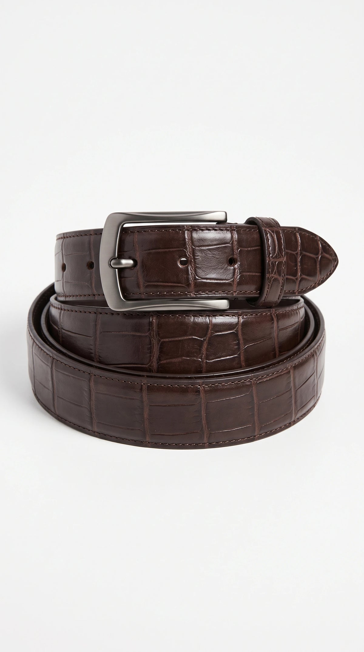 The Noir Beverley espresso belt by Christopher Noir