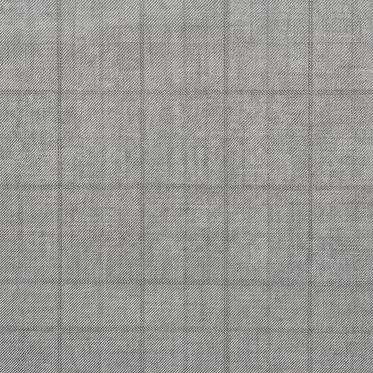 Bellini Super 100s Merino cloth close-up, dove grey check CN-BEL-04, The Noir Aurelia Shawl Suit