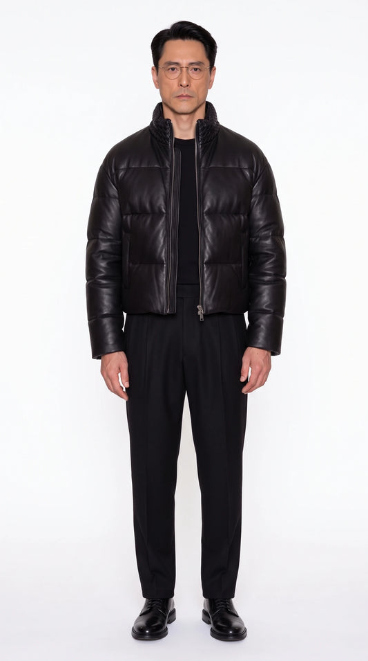 The Noir Cairngorm black puffer jacket by Christopher Noir