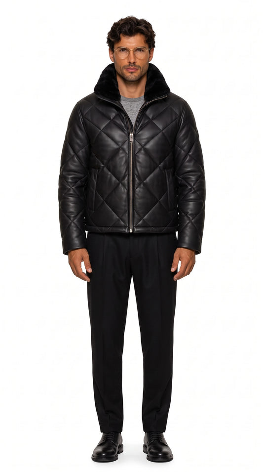 The Noir Morven black puffer jacket by Christopher Noir