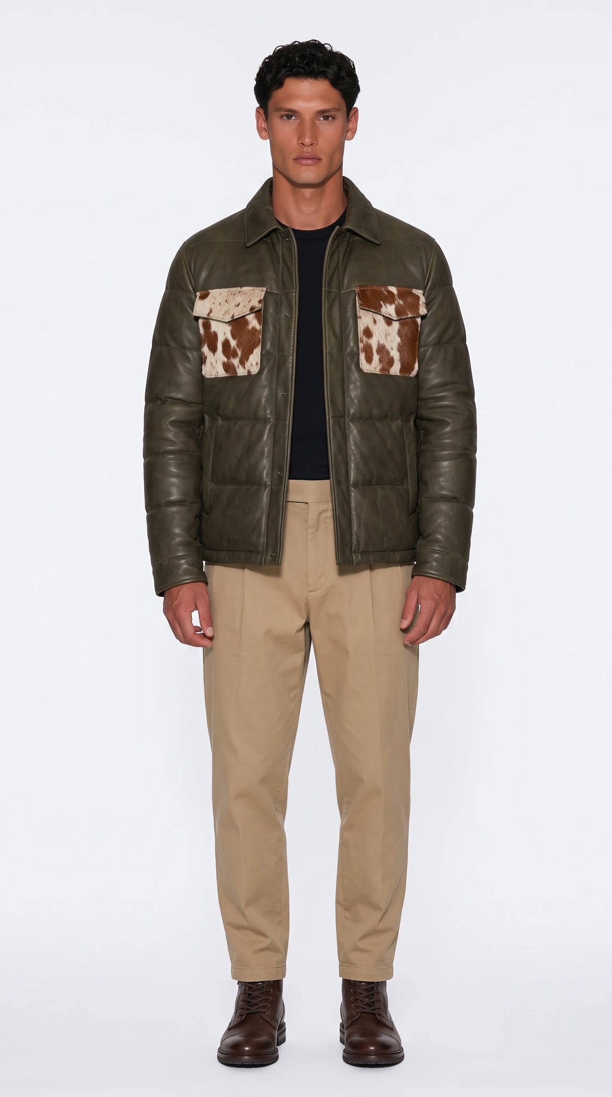 The Noir Lochnagar olive puffer jacket by Christopher Noir