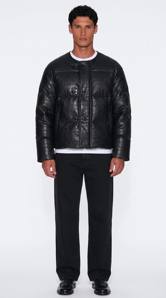 The Noir Strathspey black puffer jacket by Christopher Noir