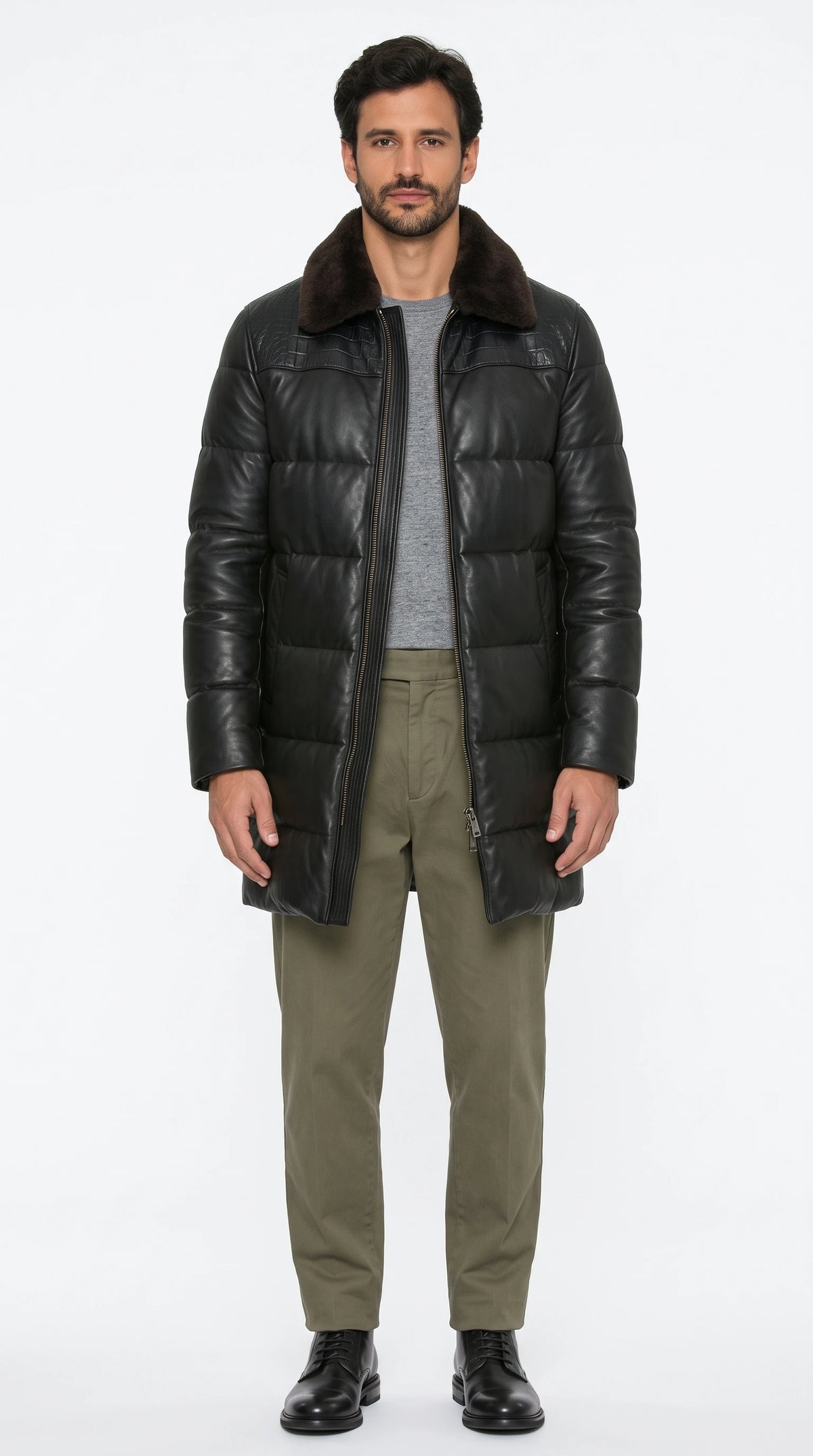 The Noir Moray black long puffer coat by Christopher Noir