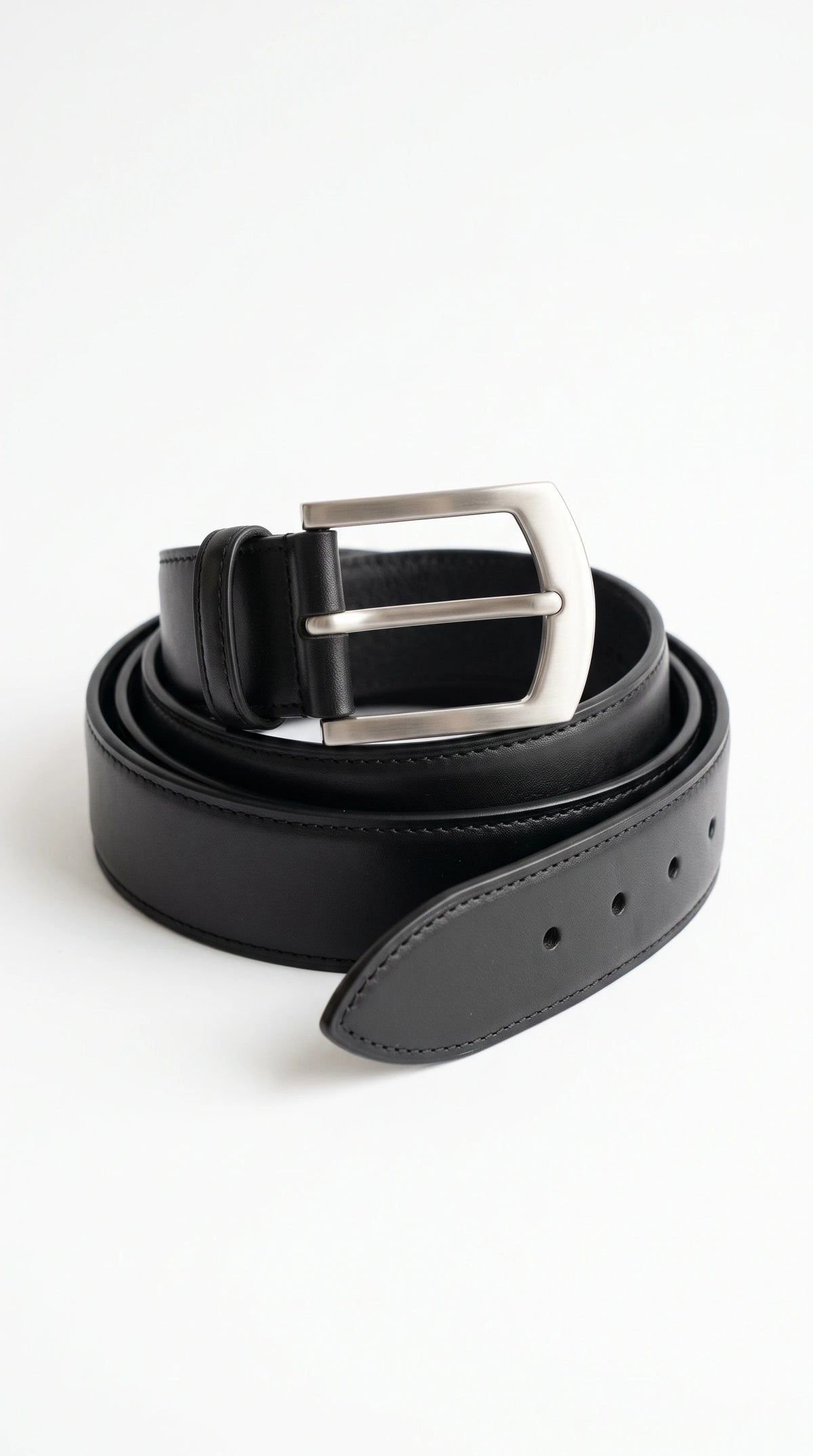 The Noir Harrogate black formal belt by Christopher Noir