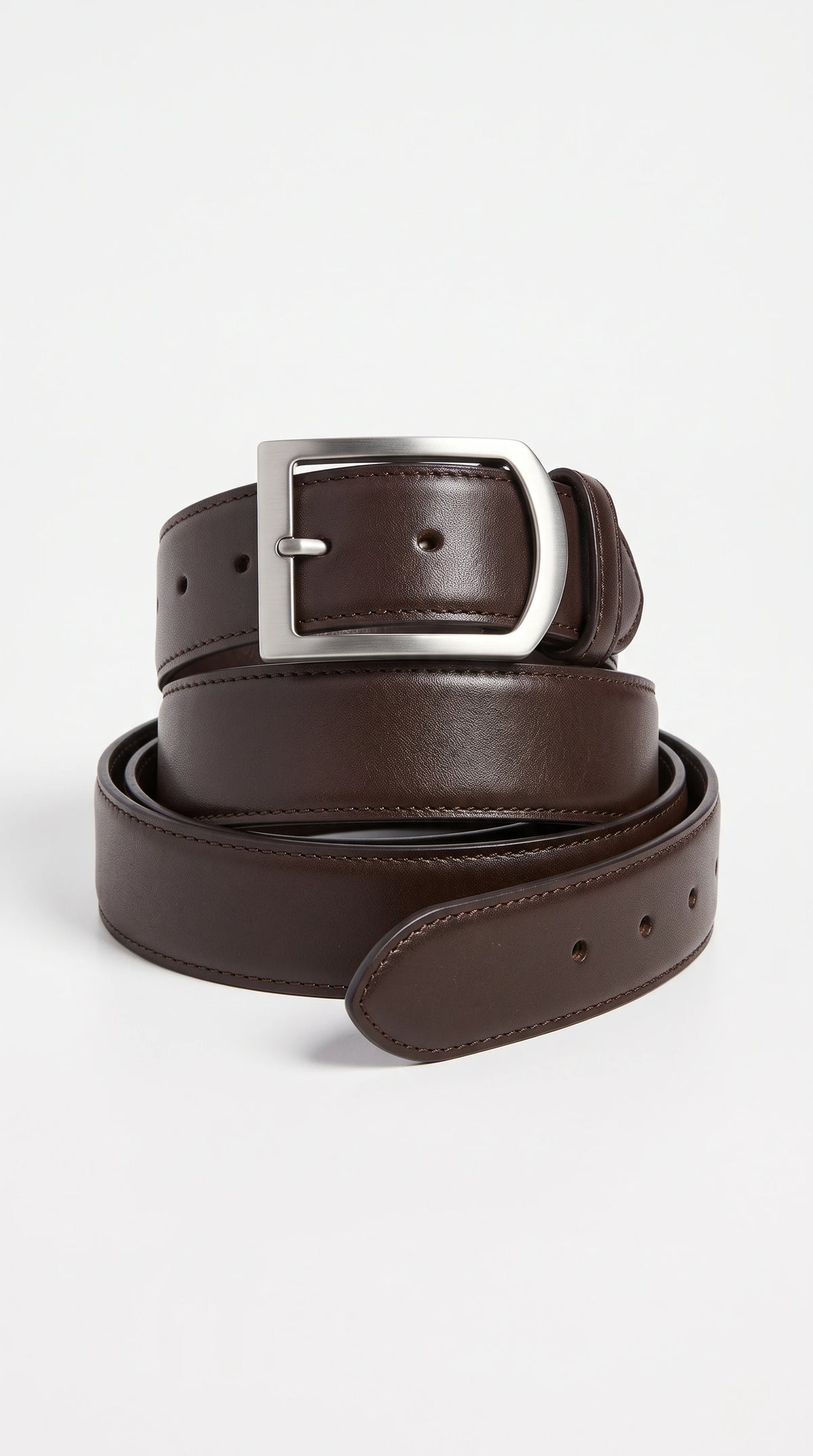 The Noir Ripon dark brown formal belt by Christopher Noir