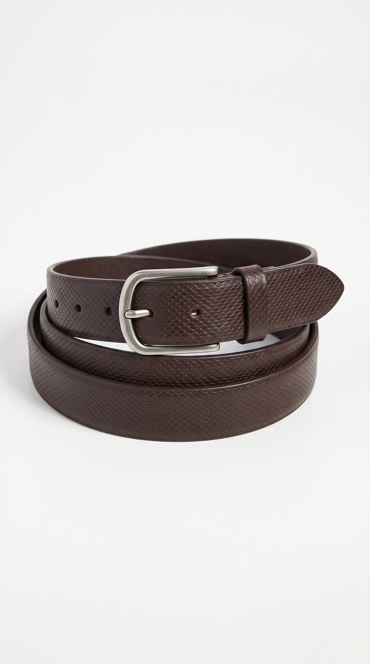 The Noir Masham dark brown belt by Christopher Noir