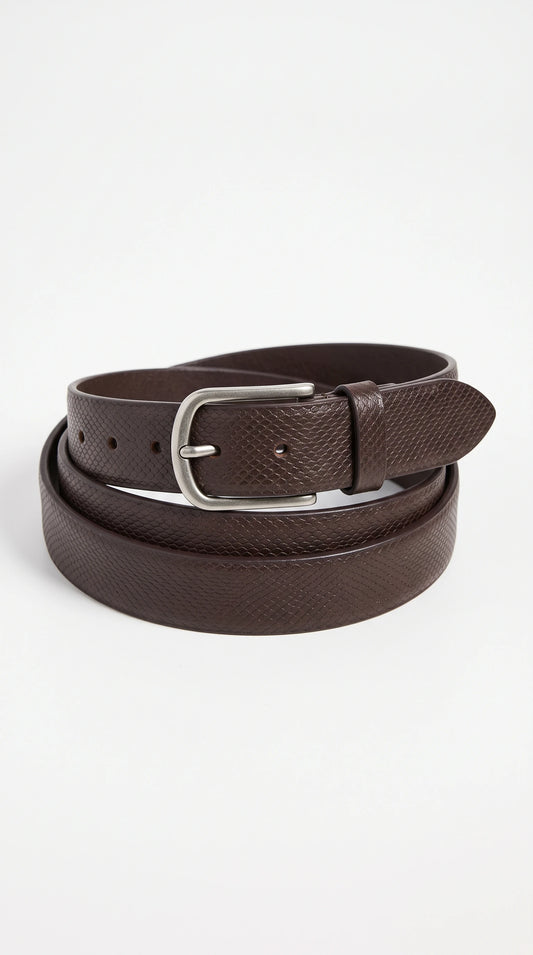 The Noir Masham dark brown belt by Christopher Noir
