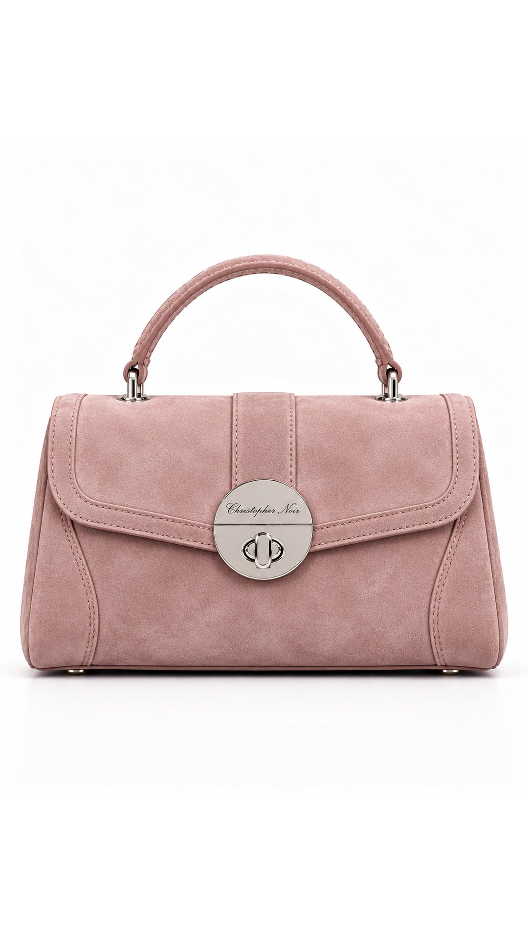 The Noir Tetbury — Blush Pink Top-Handle Handbag