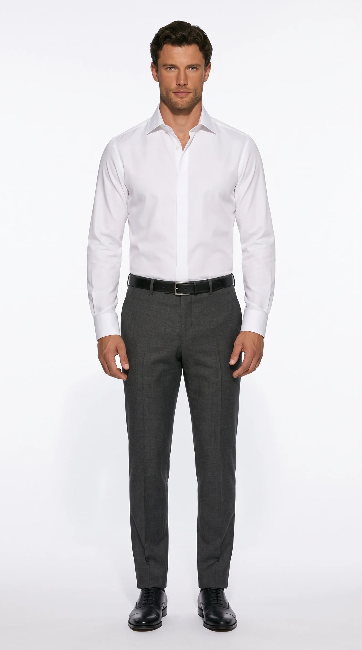 The Noir Jermyn white Giza cotton dress shirt by Christopher Noir