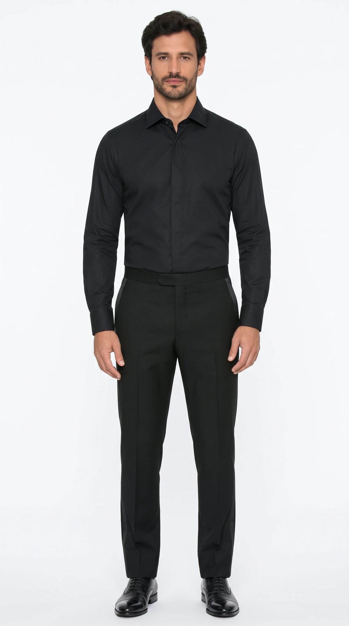 The Noir Clifford black evening shirt by Christopher Noir