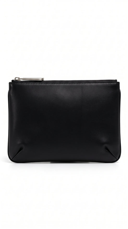 The Noir Craster black zip pouch by Christopher Noir