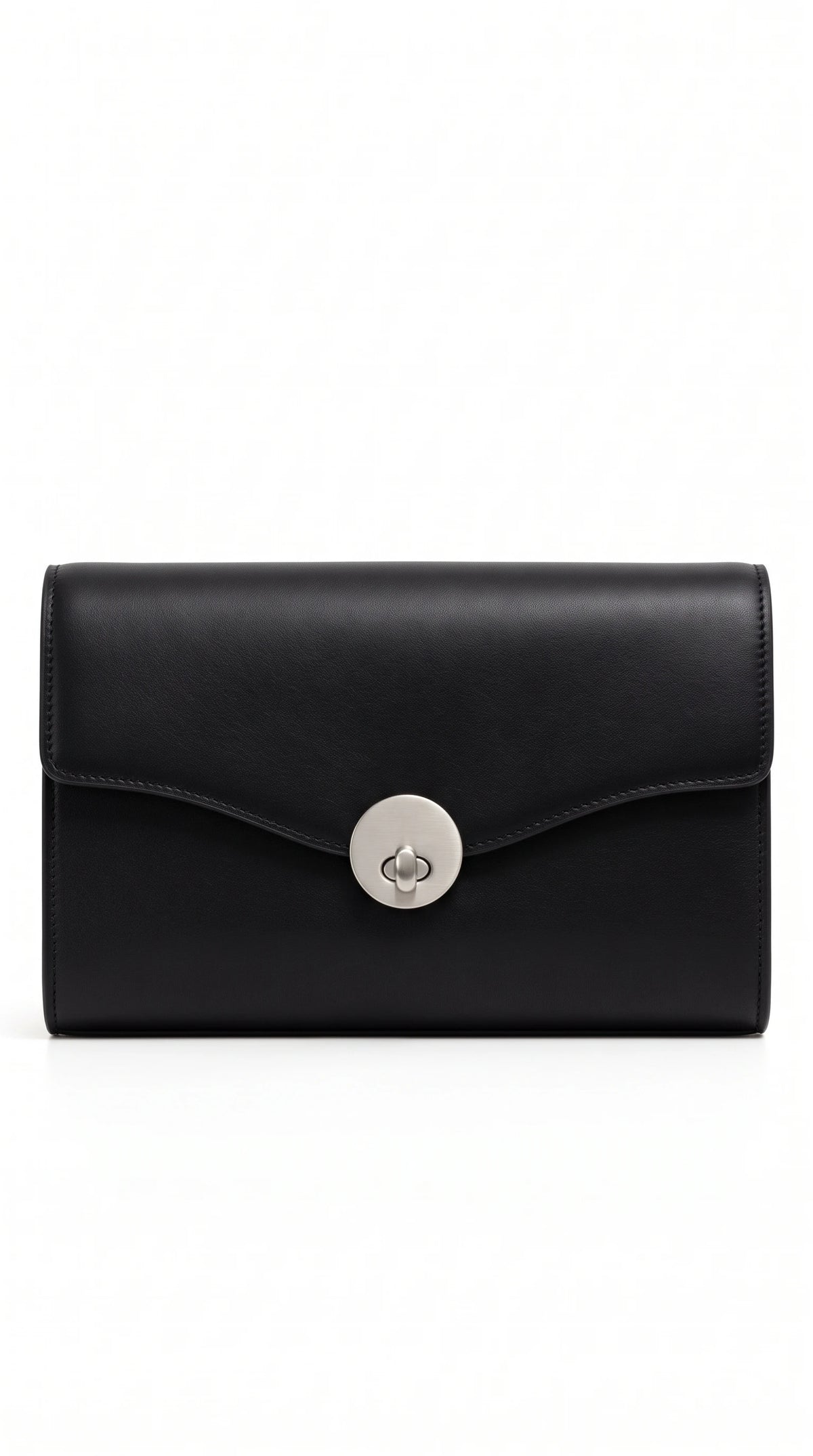The Noir Seahouses black structured clutch by Christopher Noir