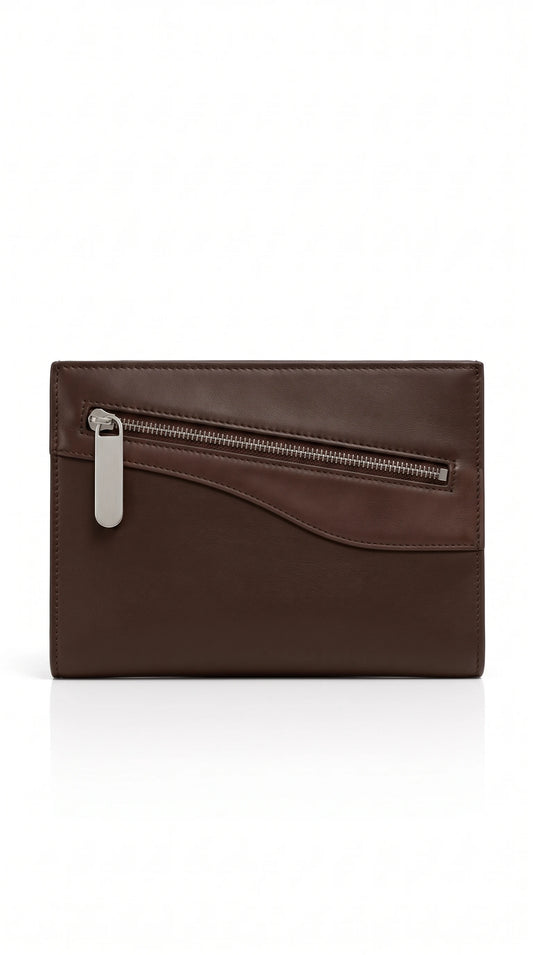 The Noir Haltwhistle chocolate architectural pouch by Christopher Noir