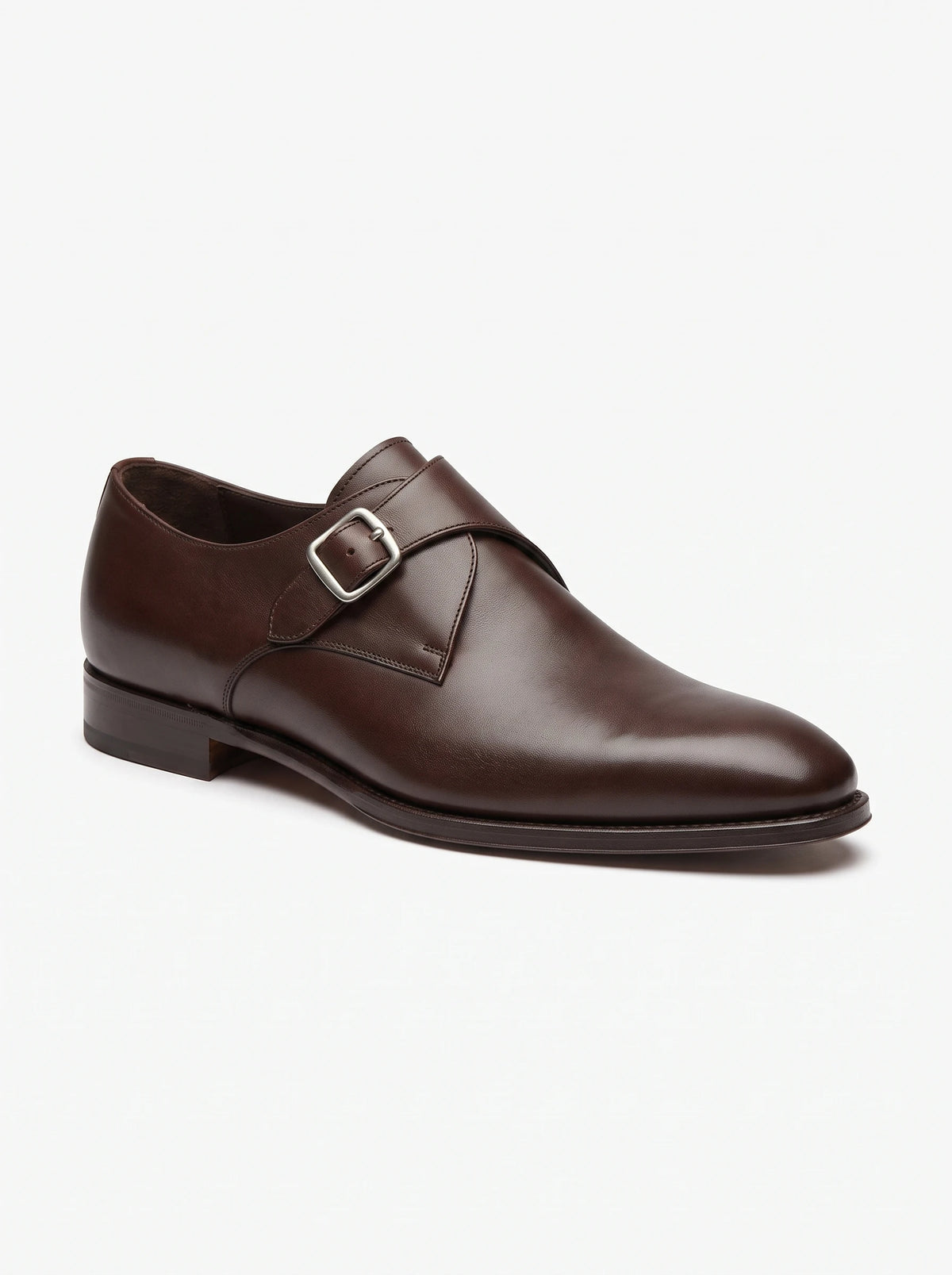 The Noir Eccleston dark brown Monk Strap Shoe by Christopher Noir
