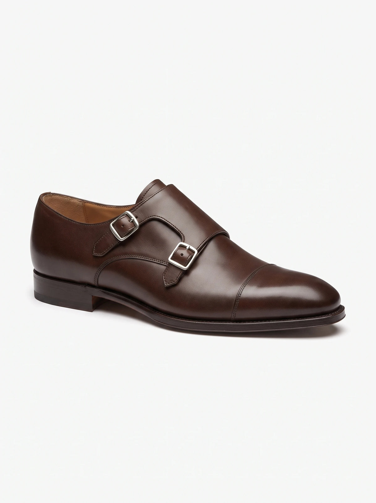 The Noir Lowndes espresso Double Monk Shoe by Christopher Noir