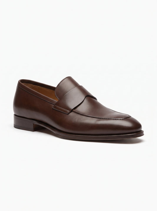 Men's espresso leather loafer – The Noir Ormonde by Christopher Noir