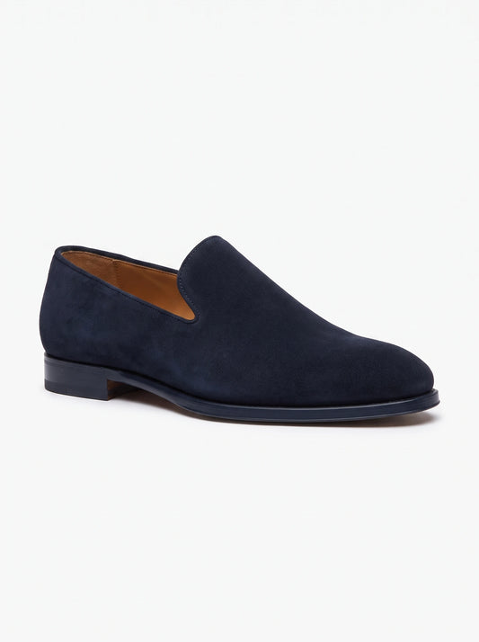 The Noir Vincent navy Loafer by Christopher Noir