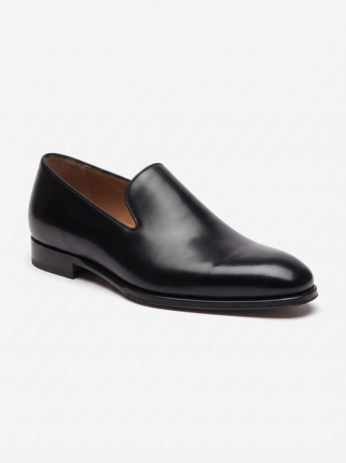 Men's black leather evening loafer – The Noir Marchmont by Christopher Noir