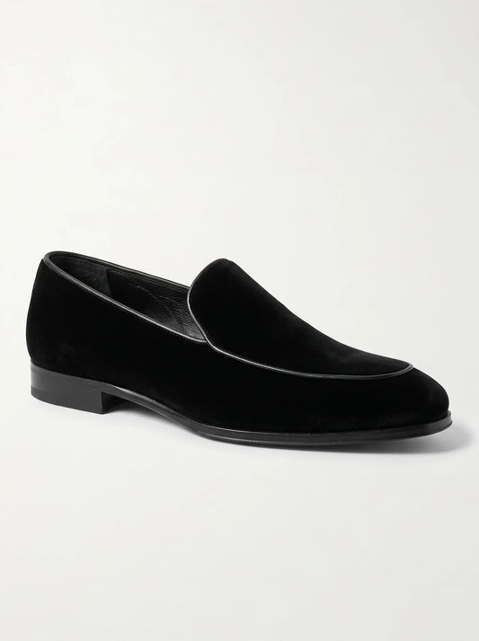 The Noir Golden black Evening Loafer by Christopher Noir