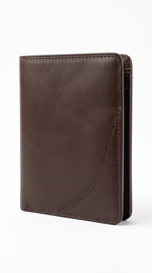The Noir Malton dark brown bifold wallet by Christopher Noir