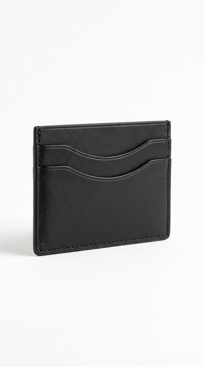 The Noir Skipton black slim cardholder by Christopher Noir