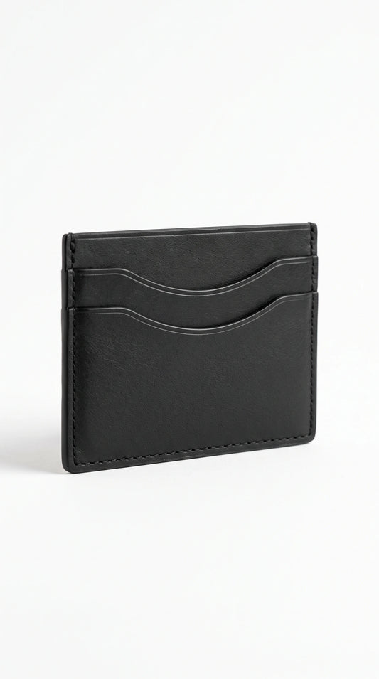 The Noir Skipton black slim cardholder by Christopher Noir