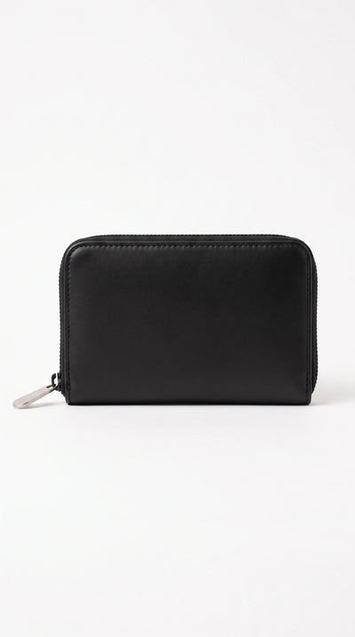 The Noir Knaresborough black zip-around wallet by Christopher Noir