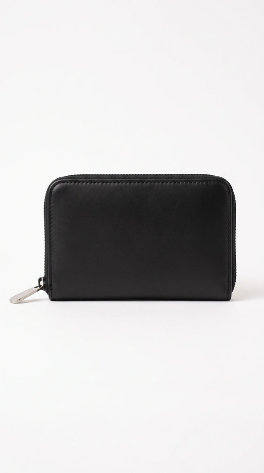 The Noir Knaresborough black zip-around wallet by Christopher Noir