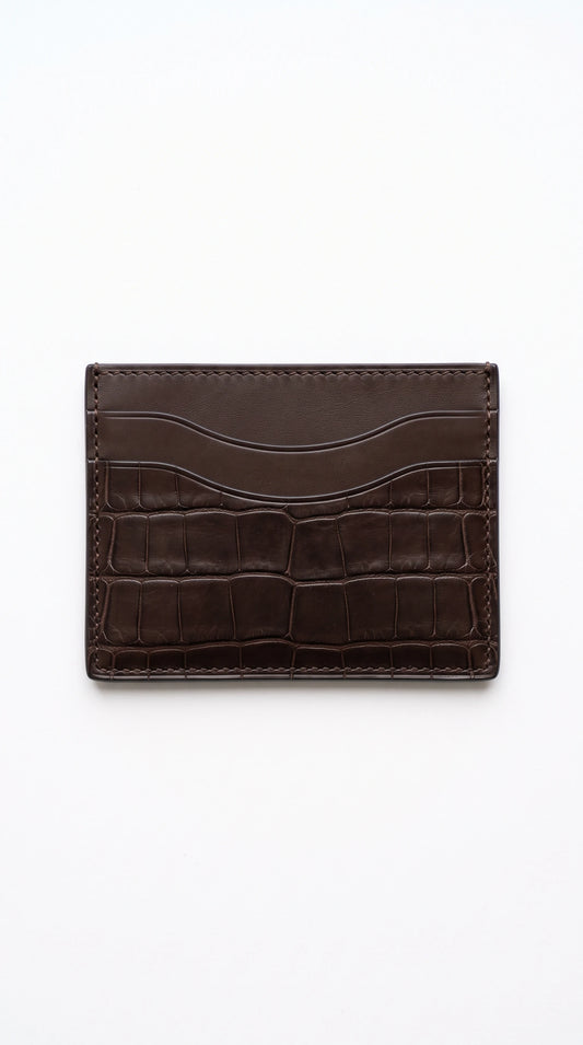 The Noir Morpeth espresso cardholder by Christopher Noir