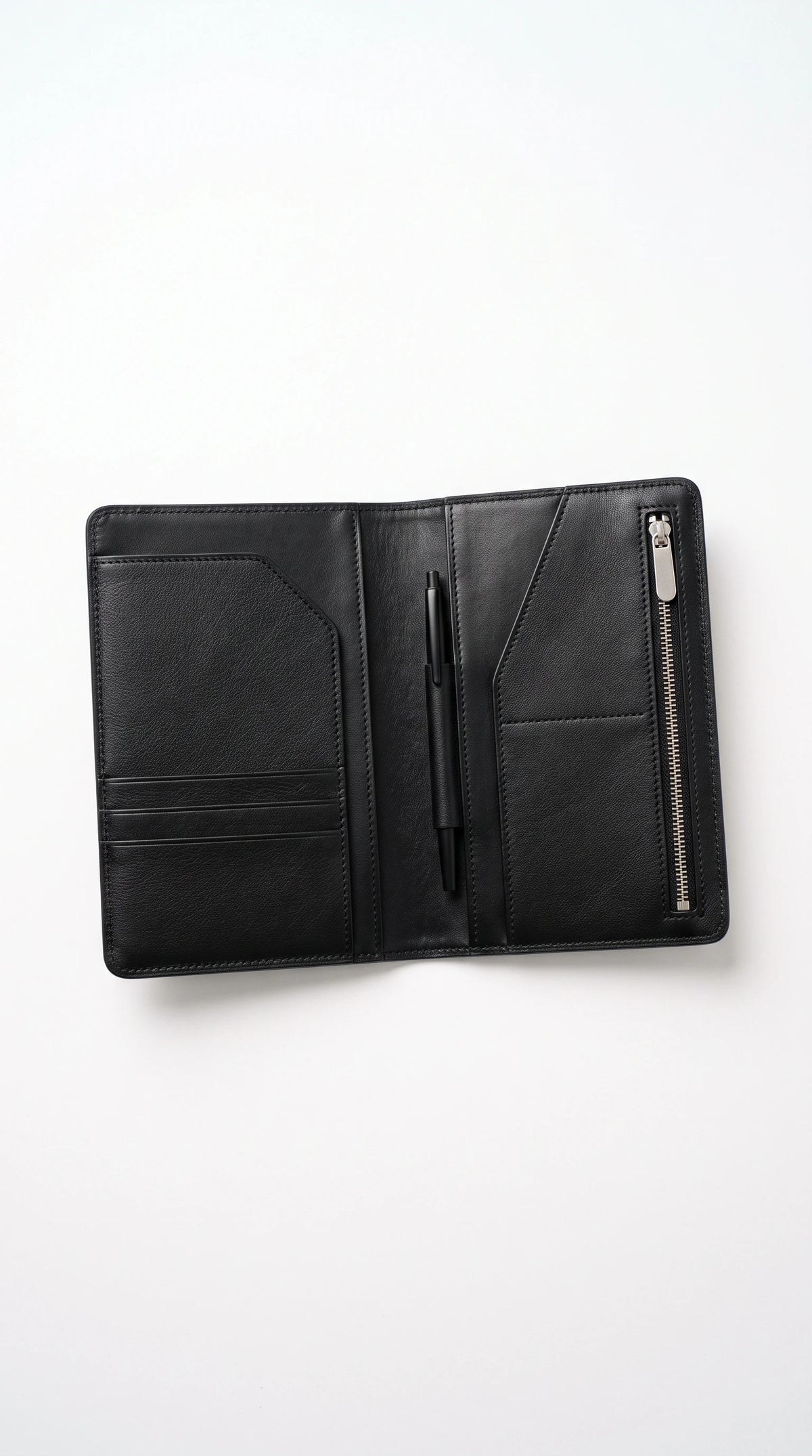 The Noir Otterburn black travel document wallet by Christopher Noir