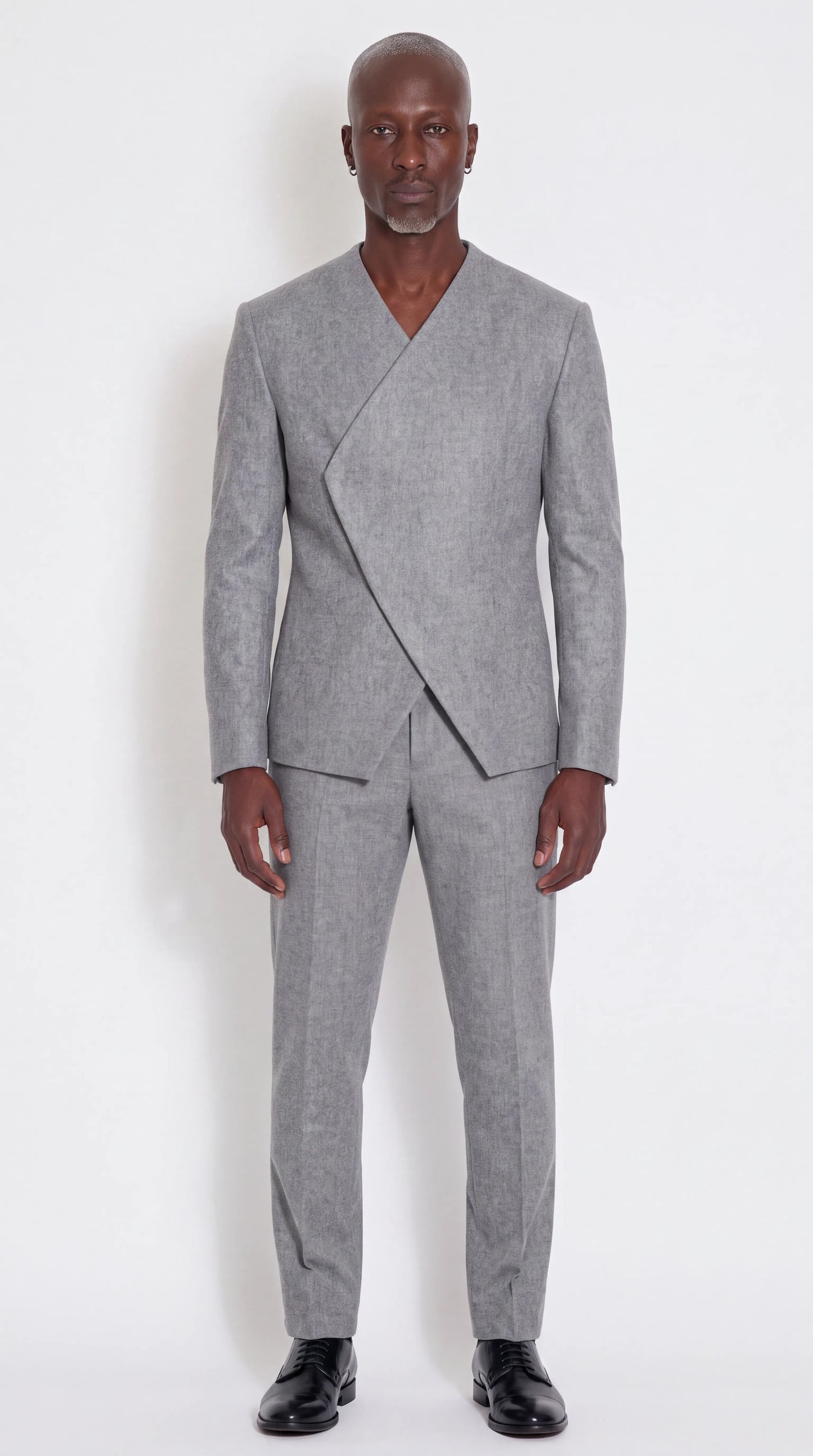 The Noir Ascent Guard Suit — Asymmetric Longline Suit
