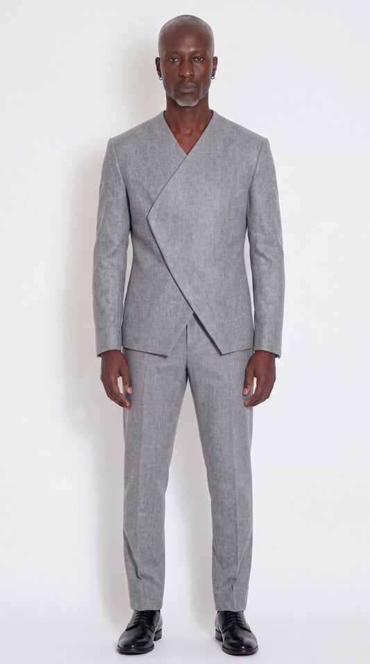 The Noir Ascent Guard Suit — Asymmetric Longline Suit