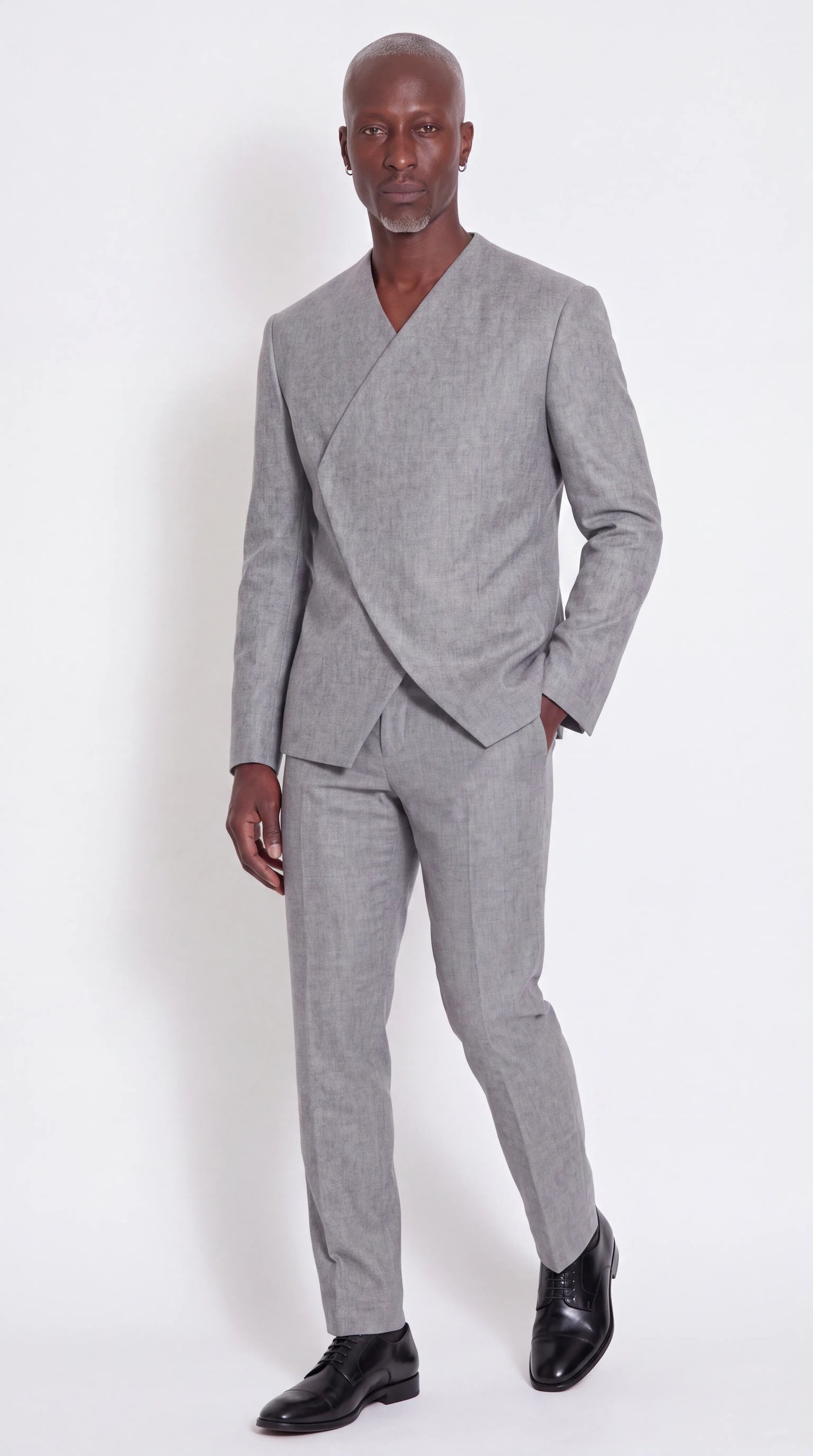 The Noir Ascent Guard Suit — Asymmetric Longline Suit