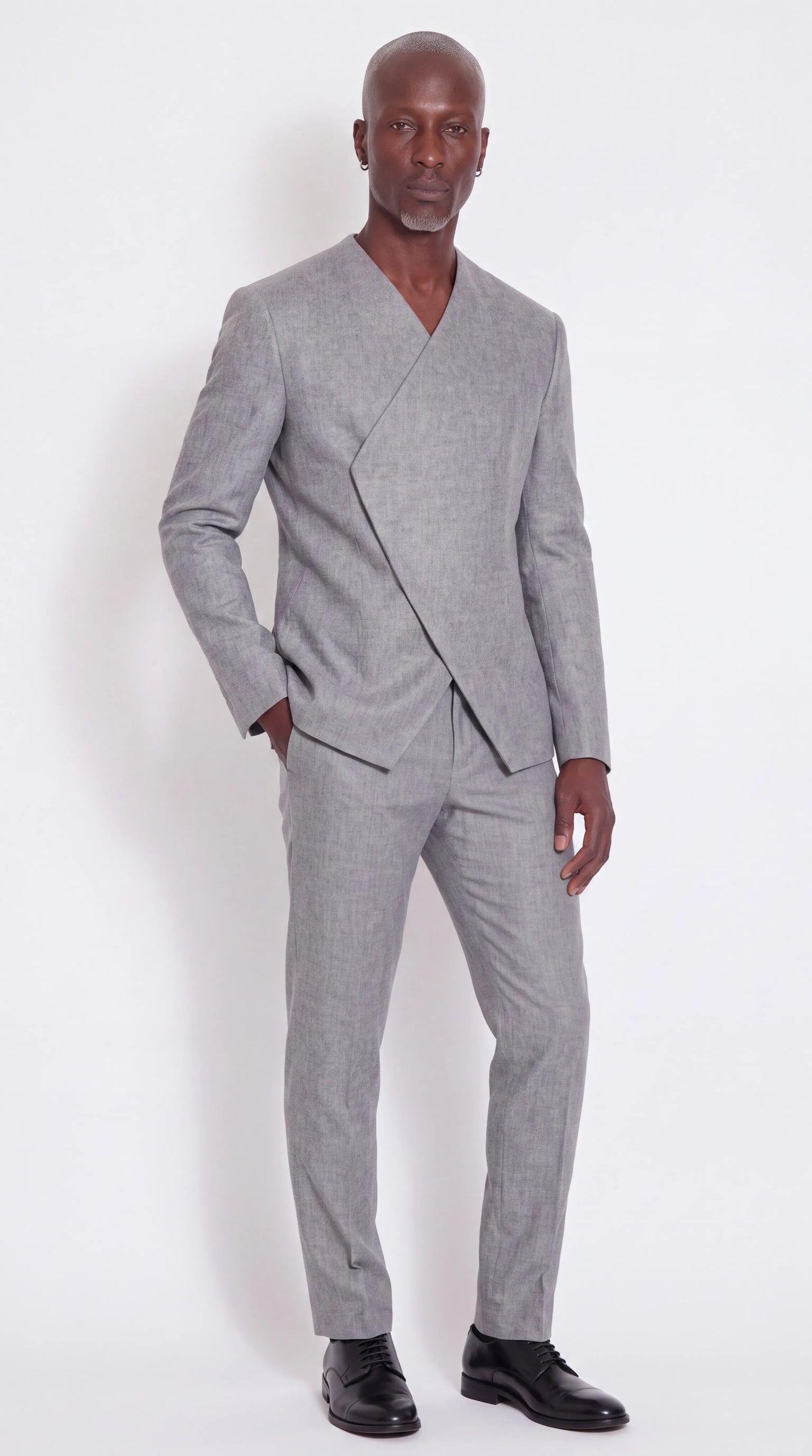 The Noir Ascent Guard Suit — Asymmetric Longline Suit