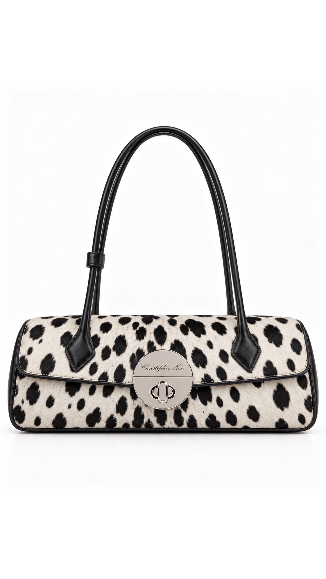 The Noir Evesham — Dalmatian Print Shoulder Bag