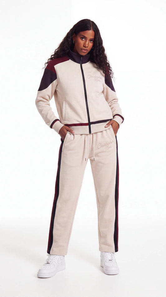 The Noir Heritage Tracksuit — Ecru (Women's)