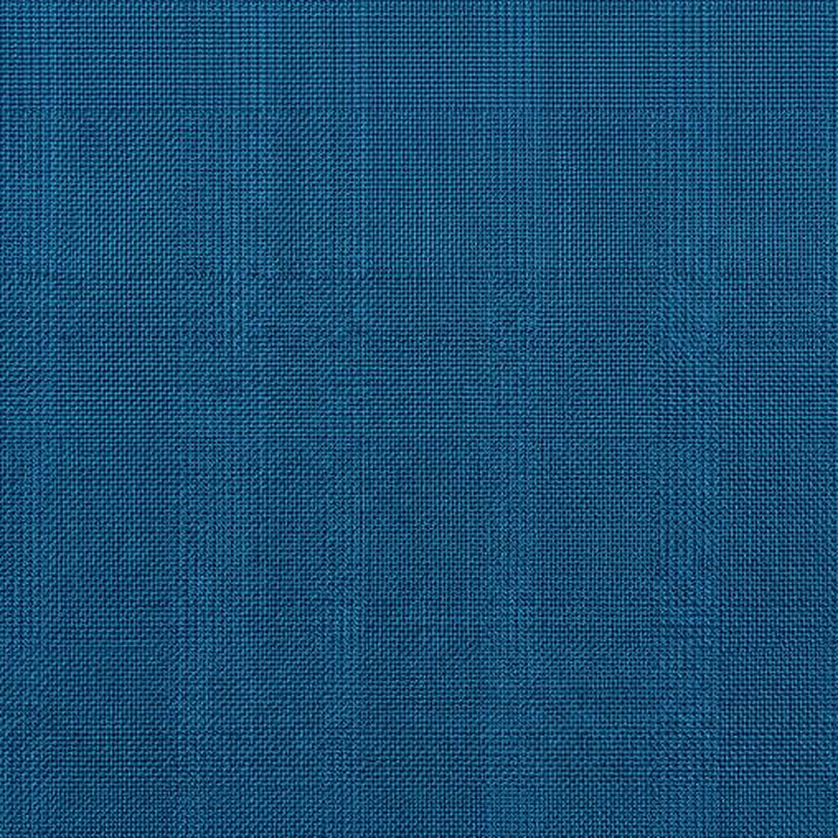 Bellini Super 100s Merino cloth close-up, peacock blue check CN-BEL-09, The Noir Lune Suit
