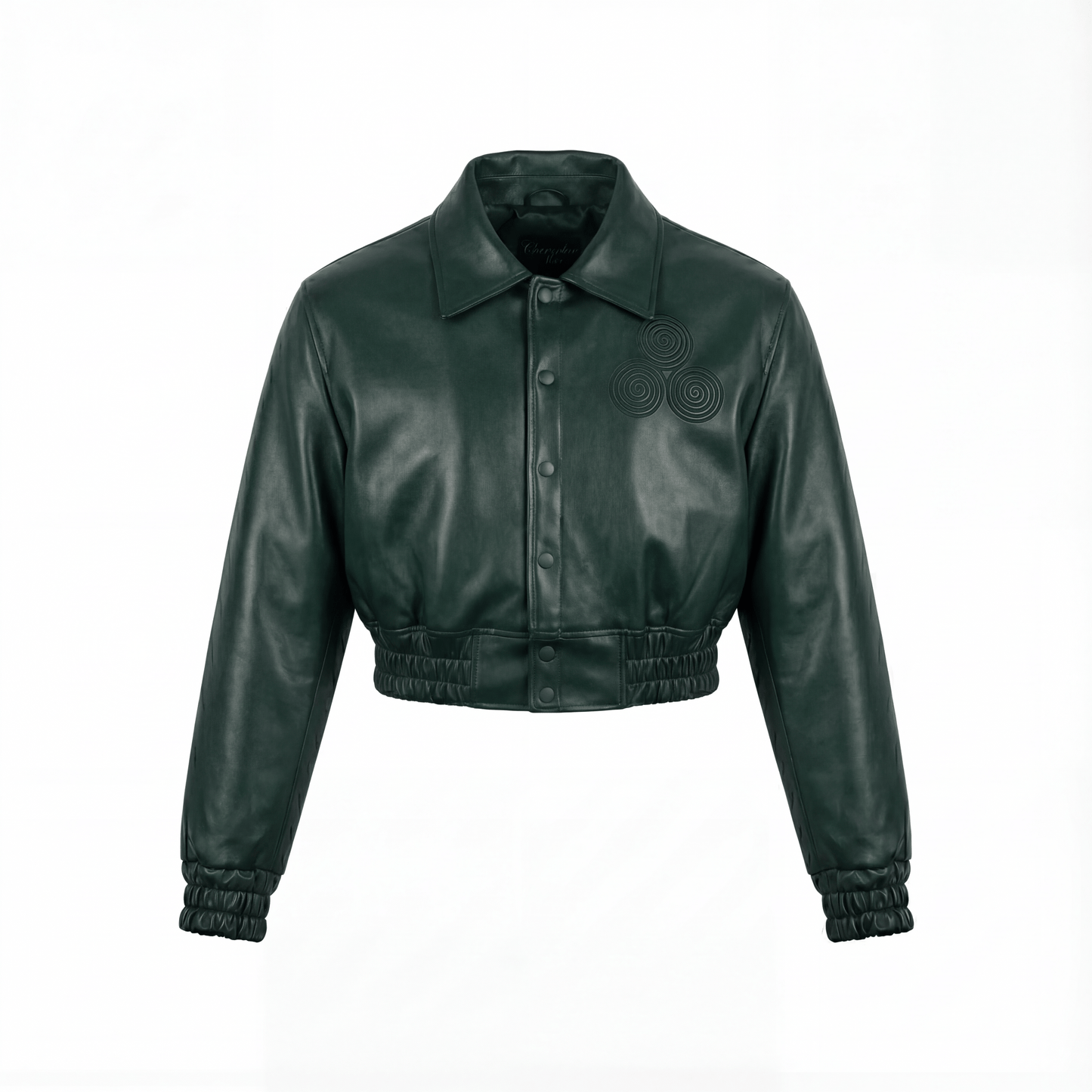 CNOIR Leather Bomber Jacket (Cropped) - CNOIR