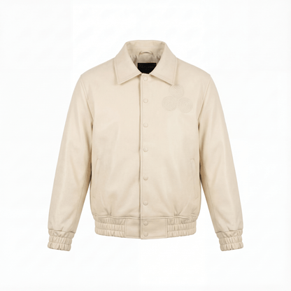 CNOIR Leather Bomber Jacket (Unisex) - CNOIR