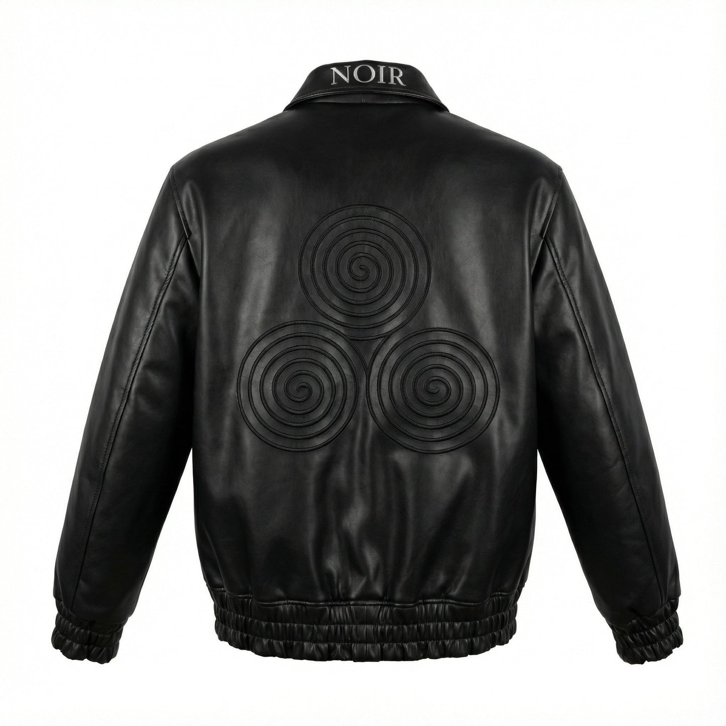 CNOIR Leather Bomber Jacket (Unisex) - CNOIR
