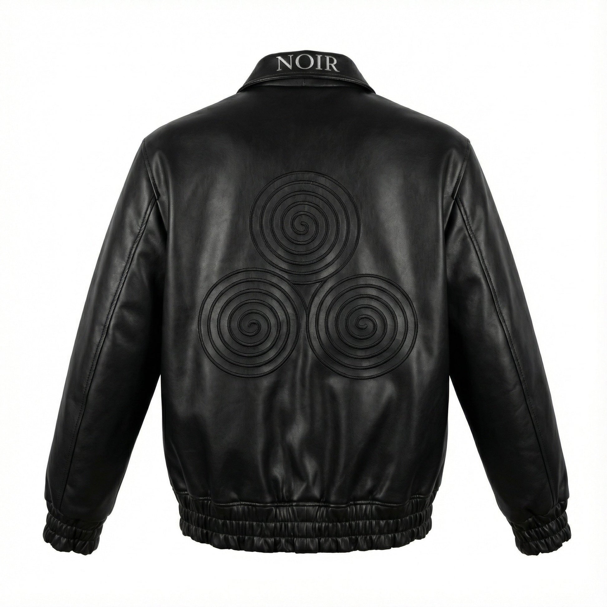 CNOIR Leather Bomber Jacket (Unisex) - CNOIR