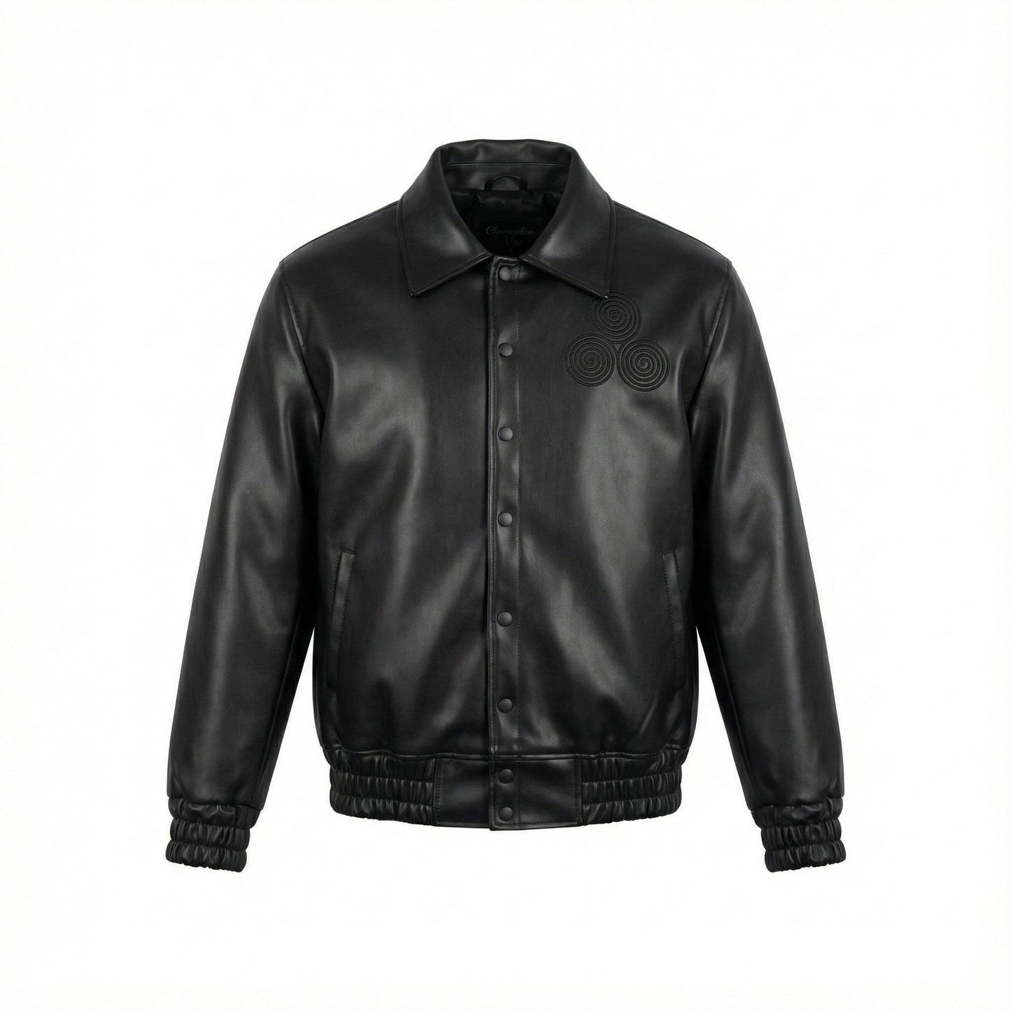 CNOIR Leather Bomber Jacket (Unisex) - CNOIR