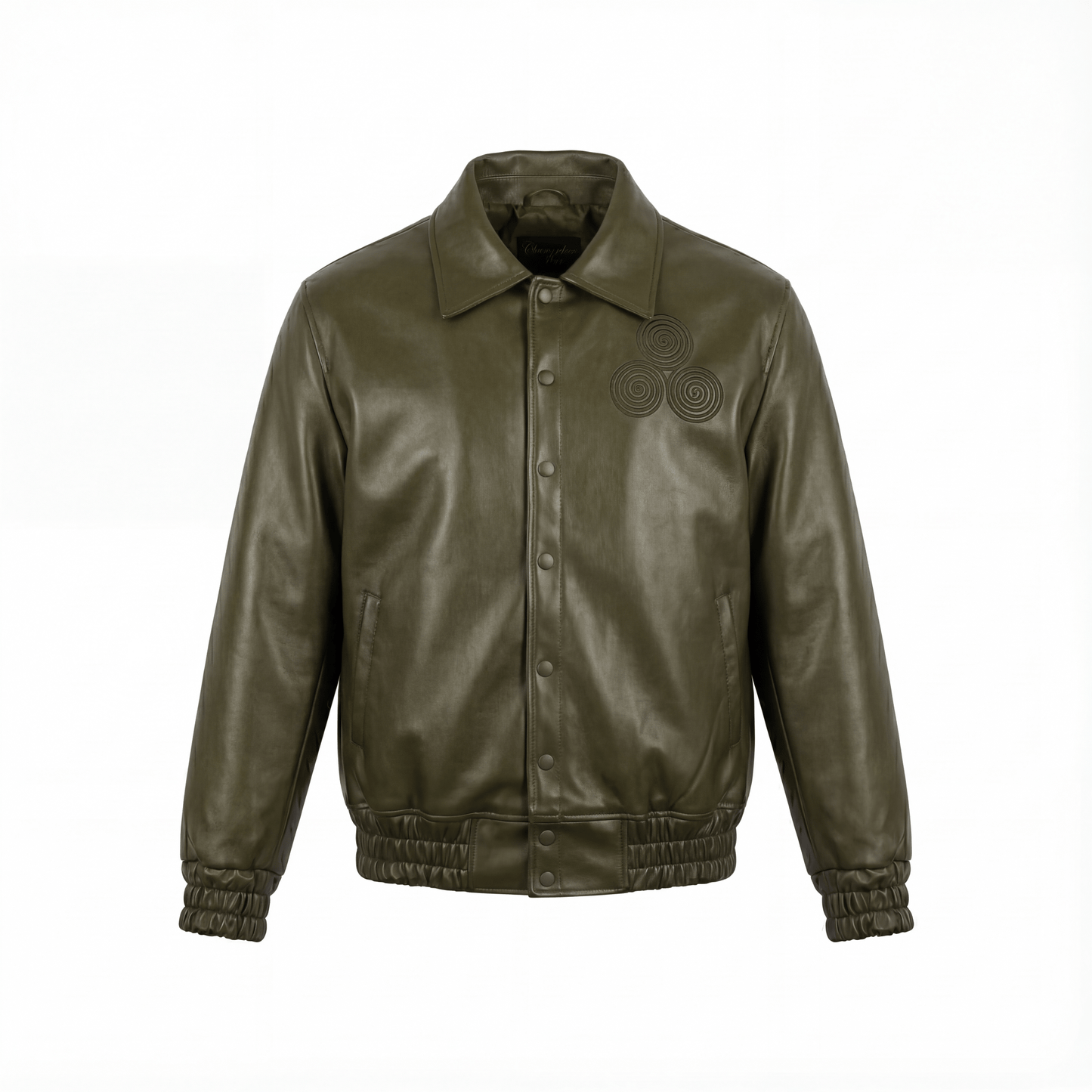 CNOIR Leather Bomber Jacket (Unisex) - CNOIR