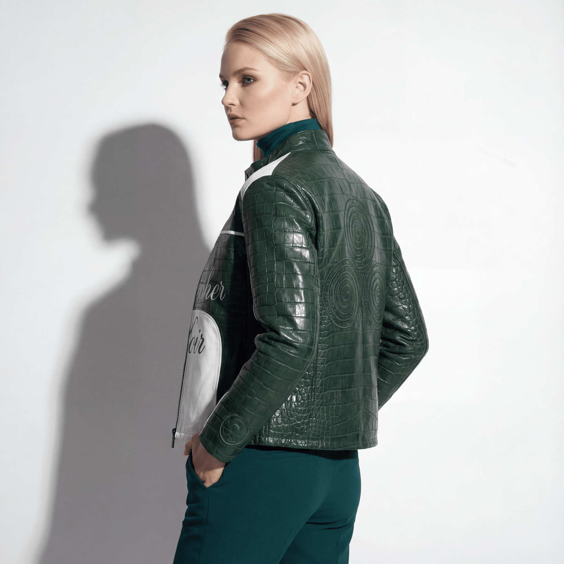 CNOIR Noir - Croc Statement Jacket (Unisex) - CNOIR