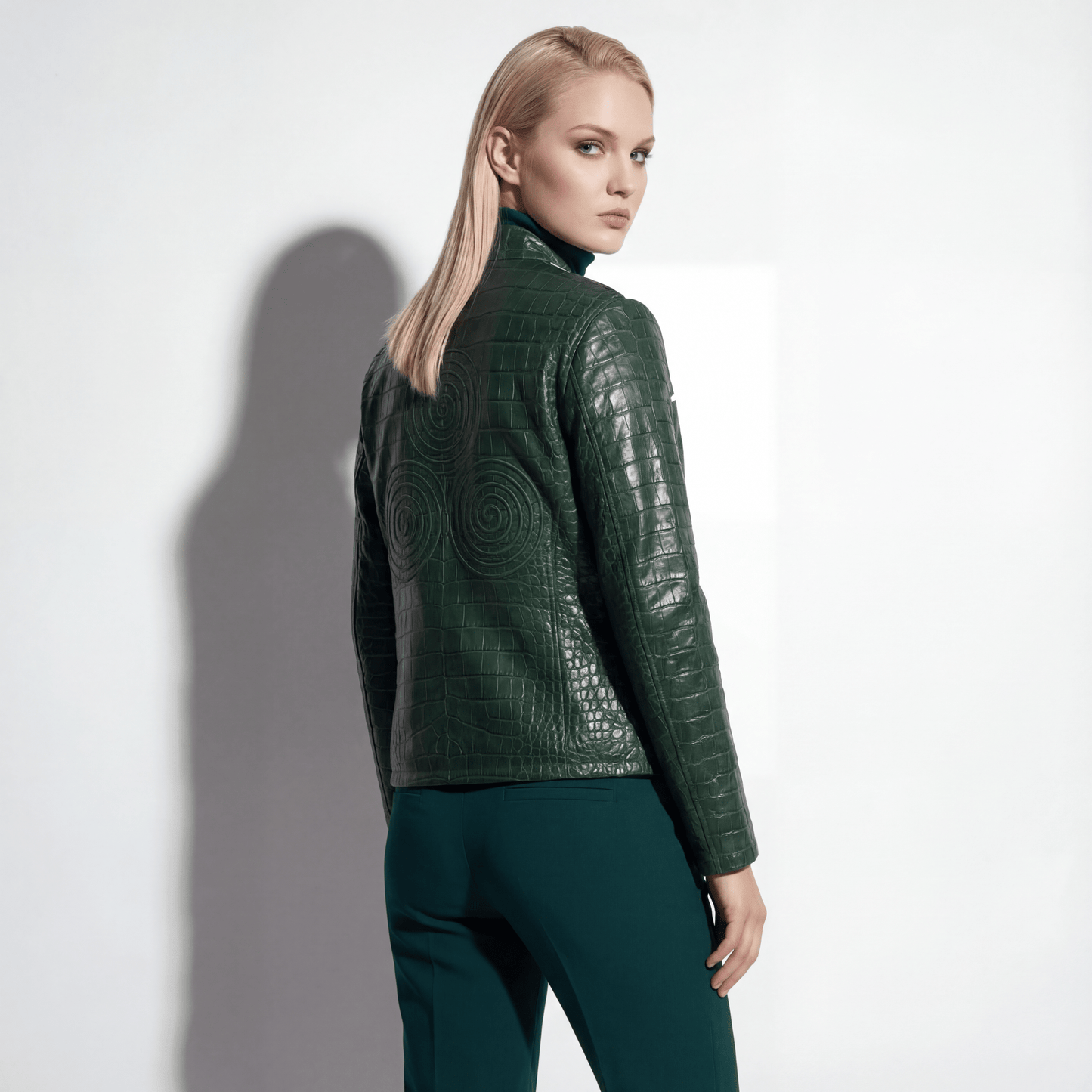 CNOIR Noir - Croc Statement Jacket (Unisex) - CNOIR