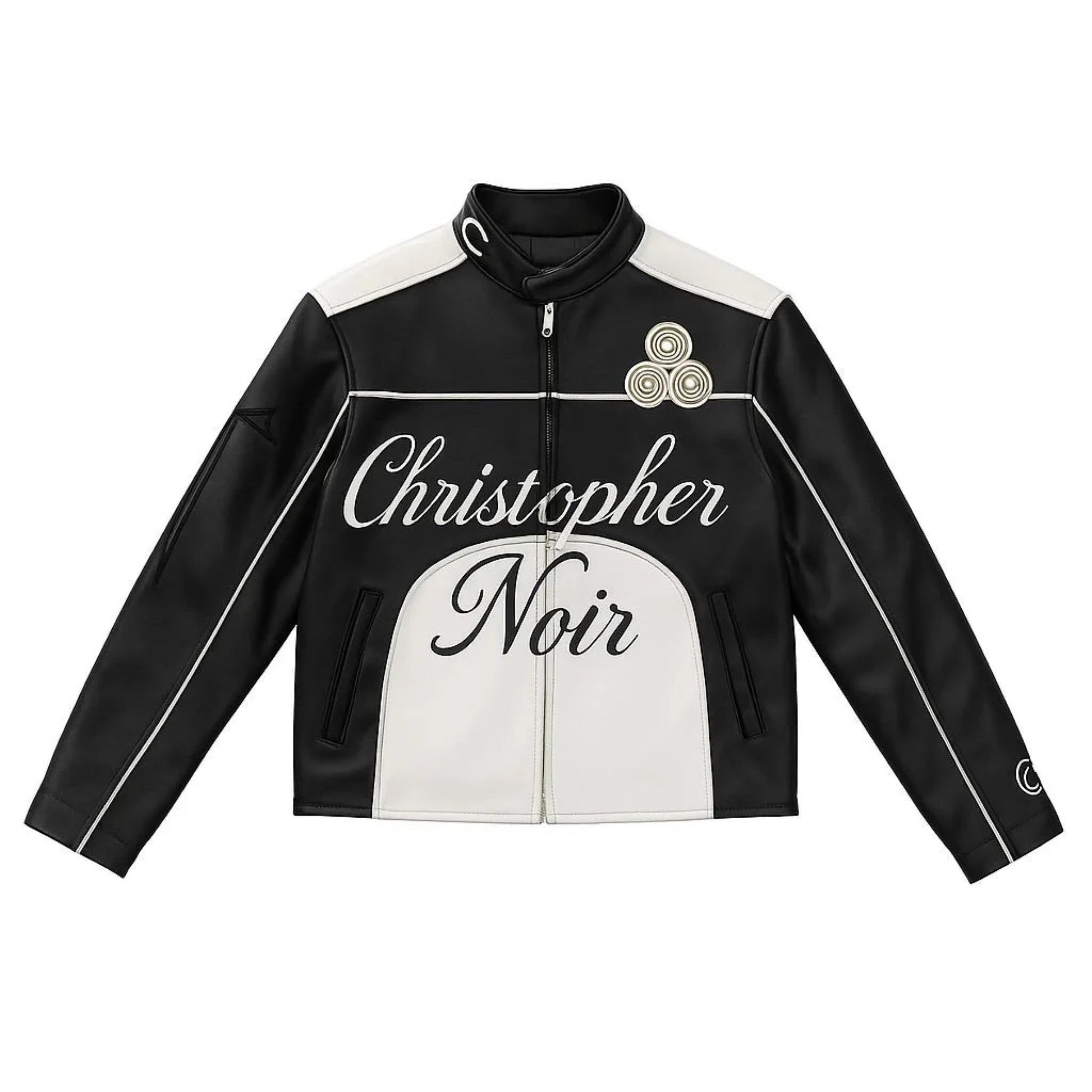 CNOIR Statement Biker Jacket (Unisex) - CNOIR