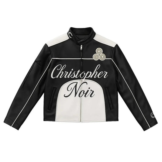 CNOIR Statement Biker Jacket (Unisex) - CNOIR