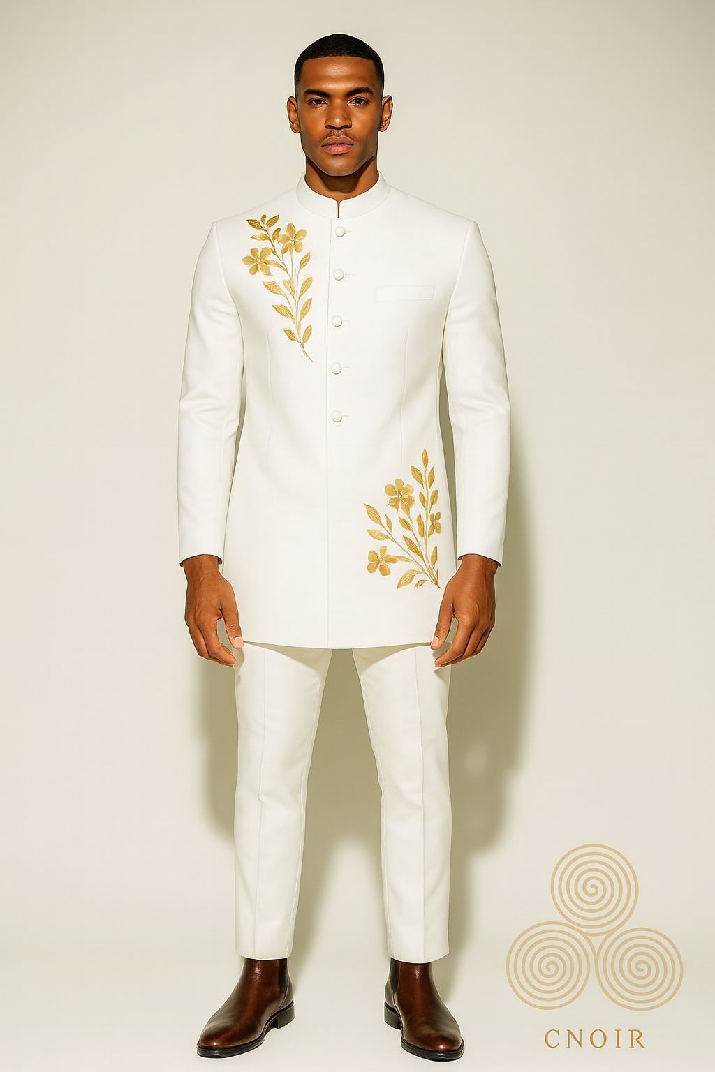 Noir Verdant Suit Jacket (White)