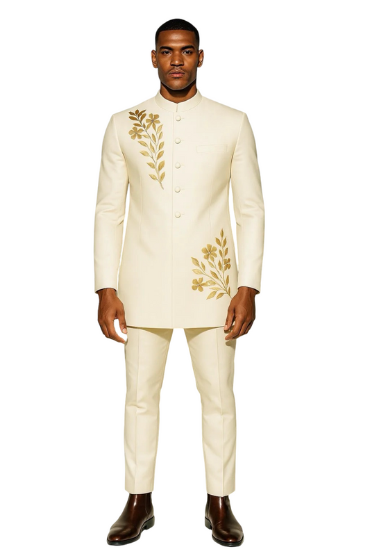 Noir Verdant Suit Jacket (Cream)