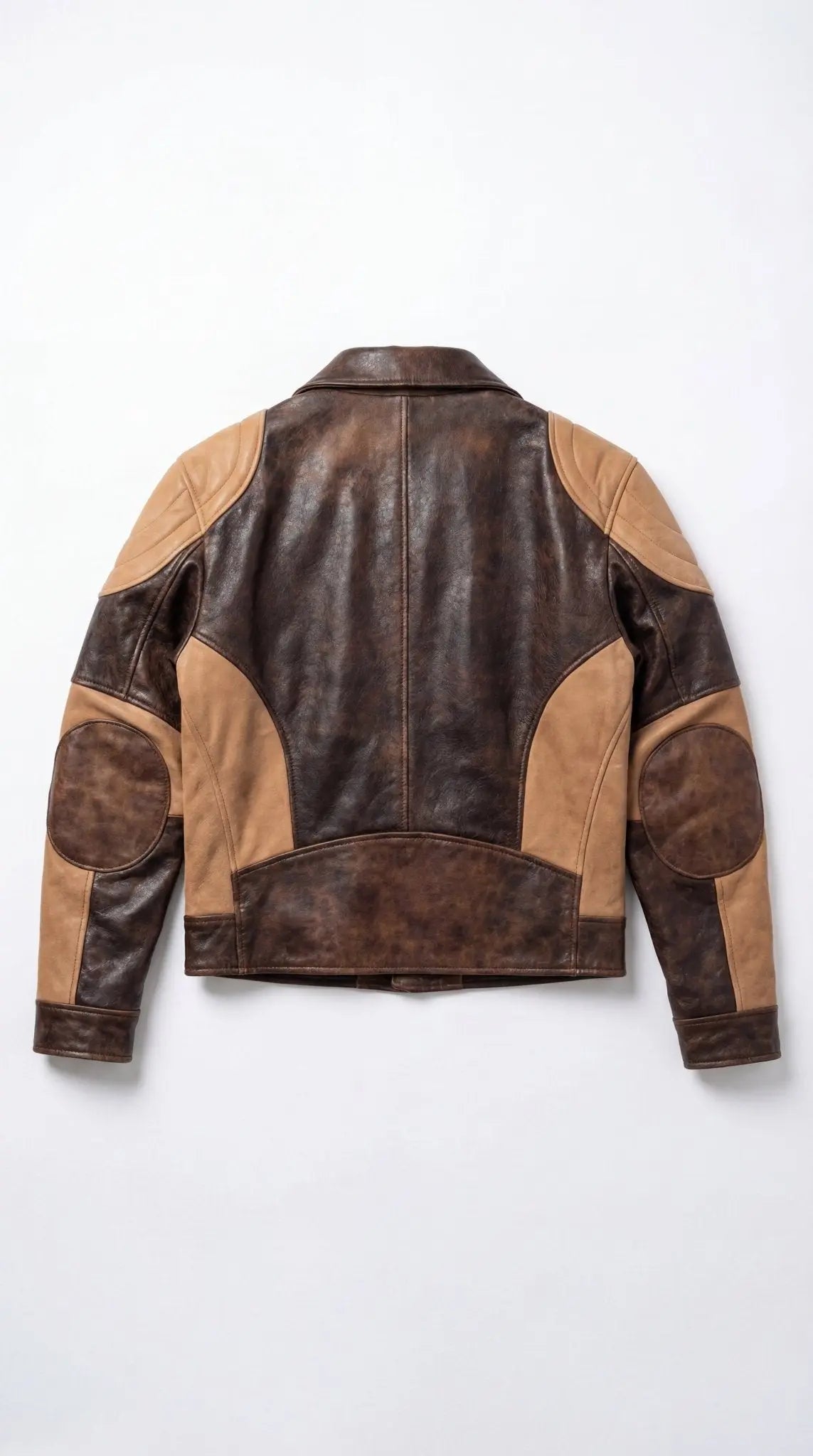 Distressed Cowhide Moto Jacket - CNOIR